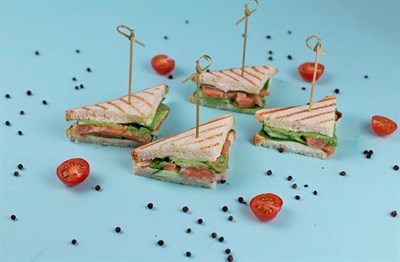 Набор сэндвич-мини с лососем 4шт